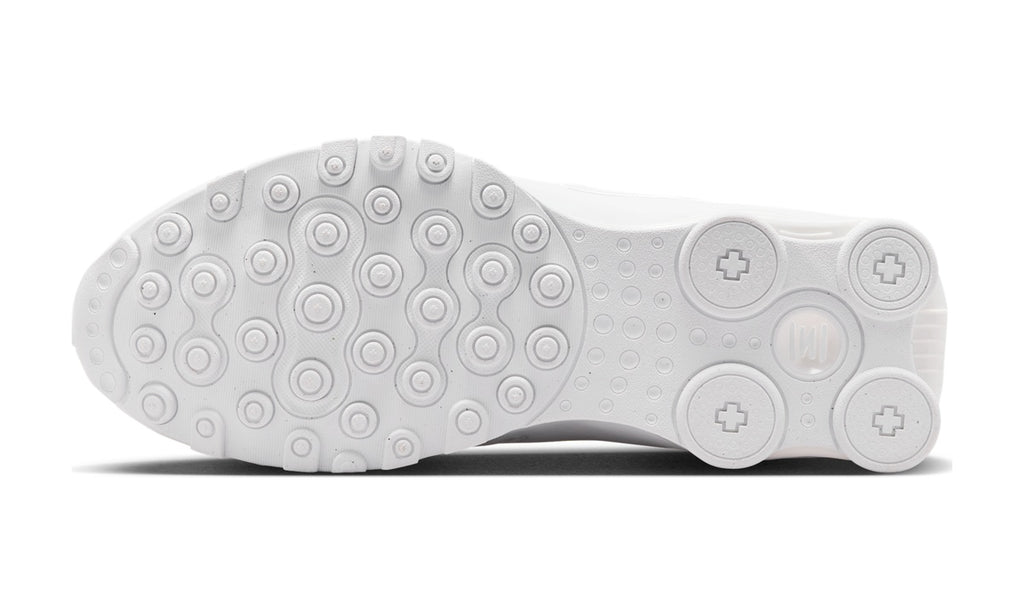 Nike Shox NZ Triple White — vista 3