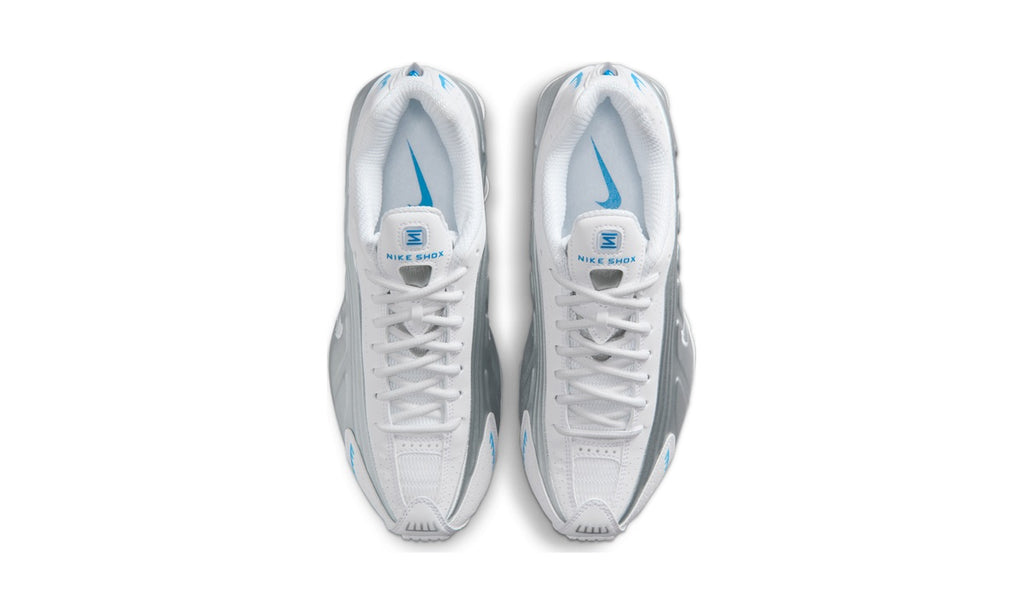 Nike Shox R4 White Blue Hero Silver (Women's) — vista 3