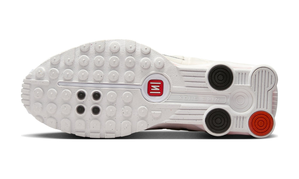 Nike Shox R4 White Phantom Picante Red (Women's) — vista 2