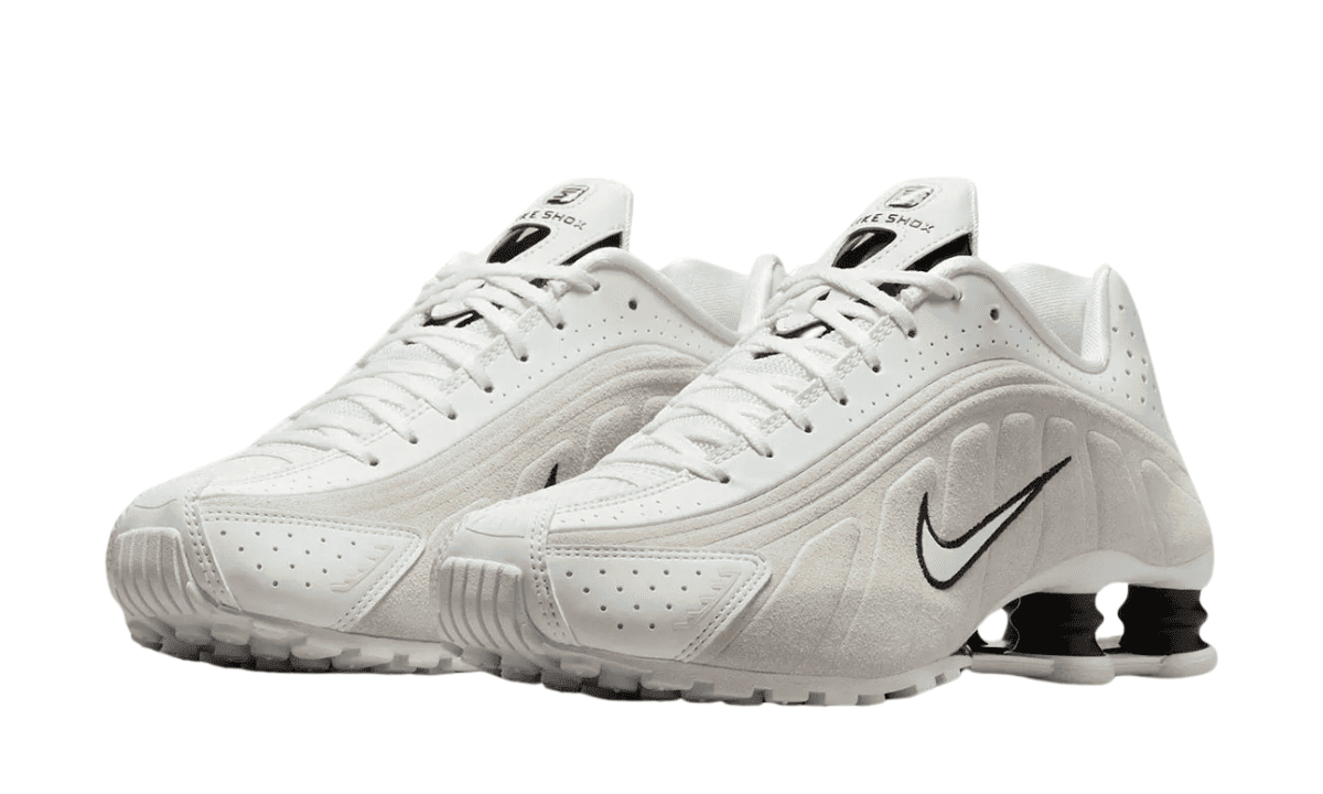Nike Shox R4 White Suede