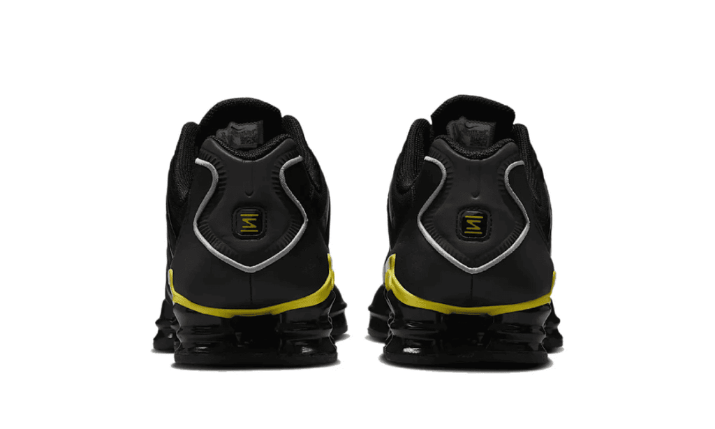 Nike Shox TL Black Dynamic Yellow Metallic Silver