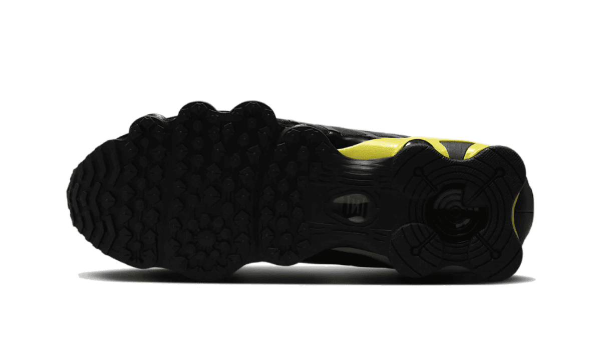 Nike Shox TL Black Dynamic Yellow Metallic Silver