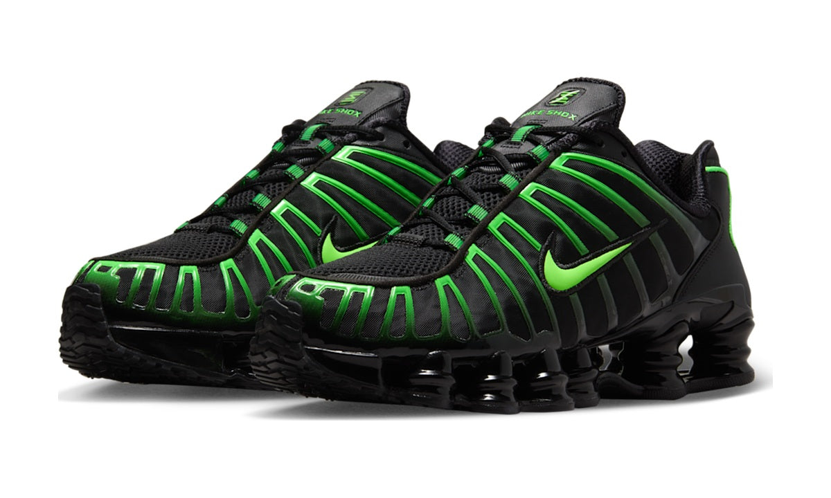 Nike Shox TL Black Green Strike — vista 2