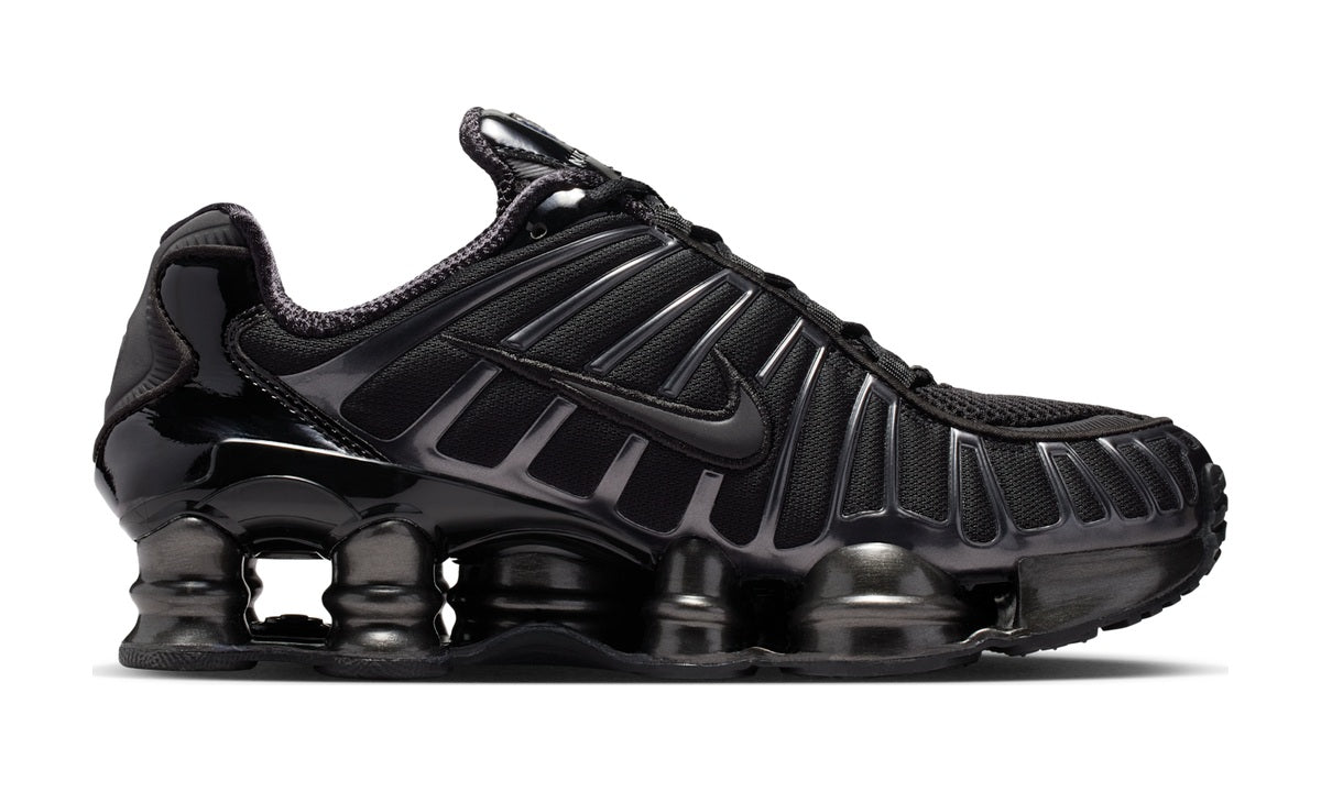 Nike Shox TL Black Metallic Silver (Women's) — vista 3