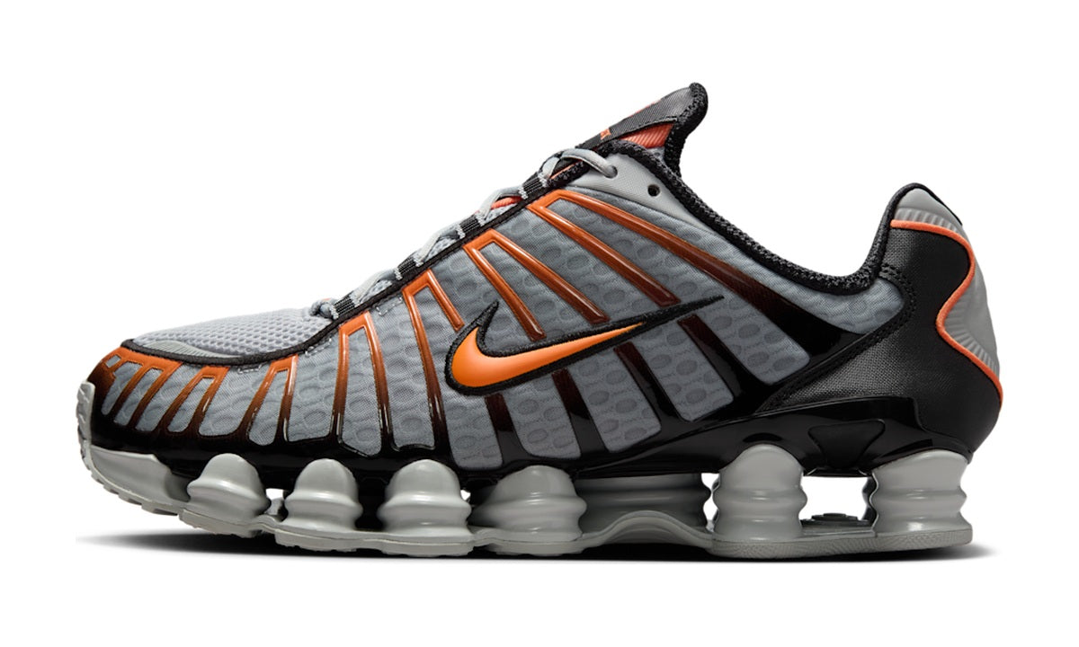 Nike Shox TL Light Smoke Grey Black Bright Mandarin — vista 1