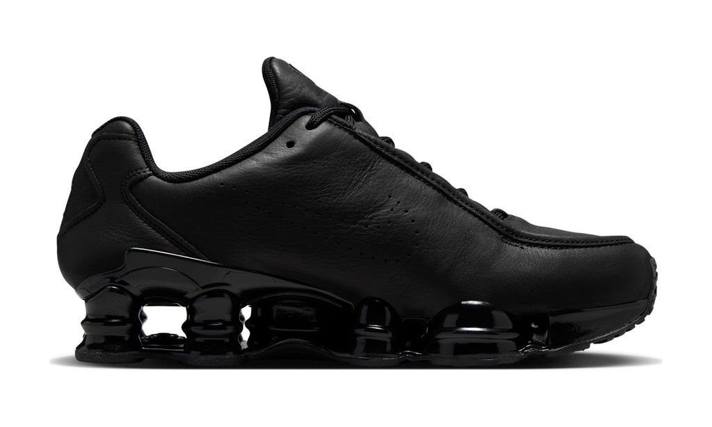 Nike Shox TL SE Triple Black Leather — vista 3