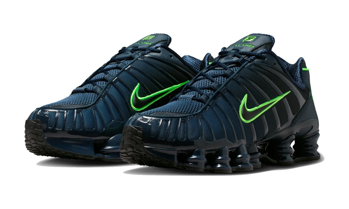 Nike Shox TL Thunder Blue Green Strike — vista 2