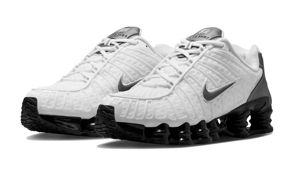 Nike Shox TL White Black Metallic Cool Grey — vista 2