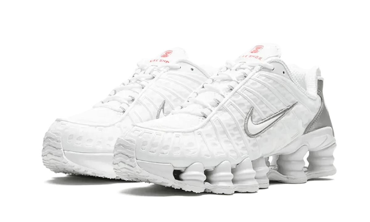 Nike Shox TL White Metallic Silver Max Orange