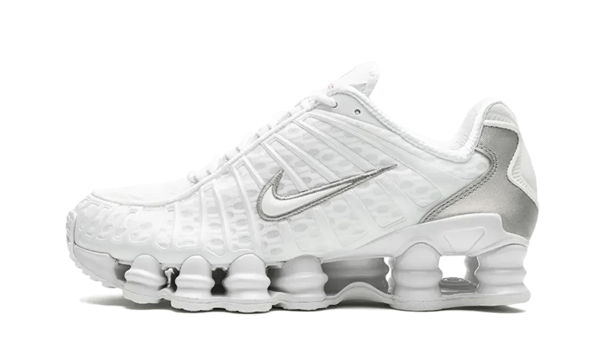 Nike Shox TL White Metallic Silver Max Orange