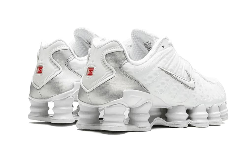 Nike Shox TL White Metallic Silver Max Orange