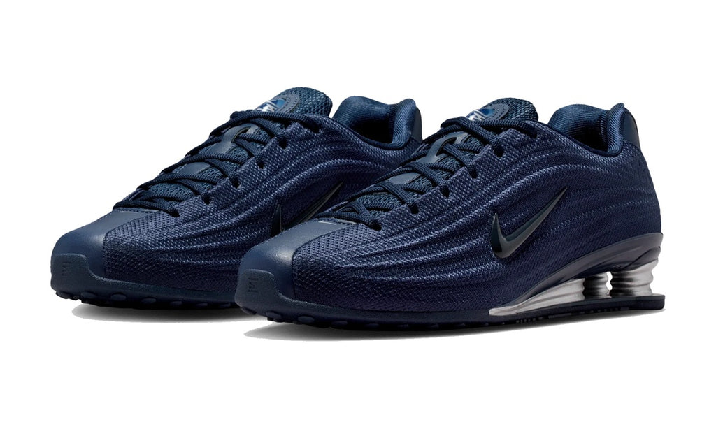 Nike Shox Z Midnight Navy Metallic Silver (Women's) — vista 2