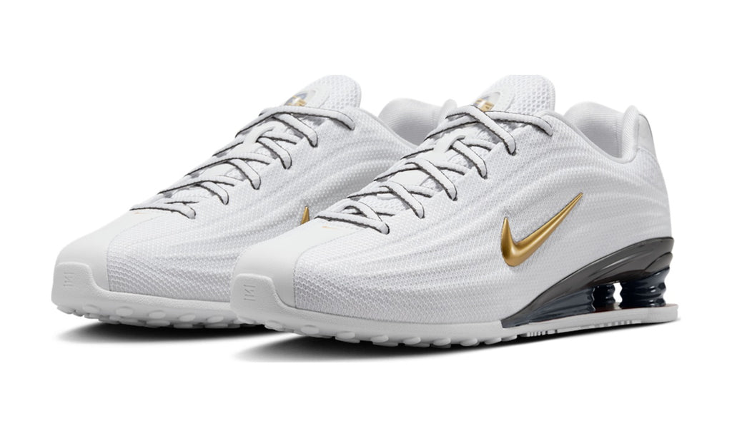 Nike Shox Z White Metallic Gold (Women's) — vista 2
