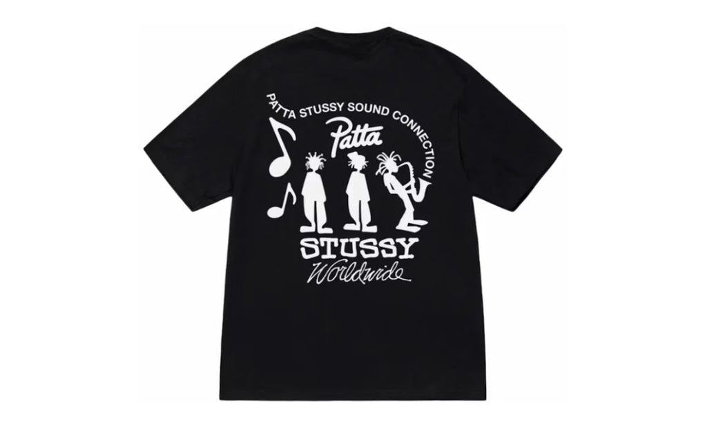 Stussy x Patta Sound Connection Tee Black