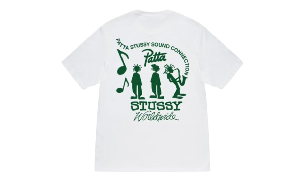 Stussy x Patta Sound Connection Tee White