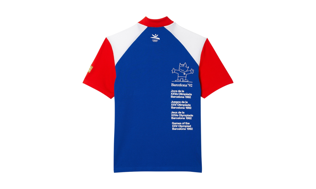 Polo Lacoste The Heritage Collection Barcelona 1992 Blue Red