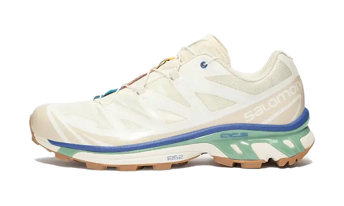 Salomon XT-6 Vanilla Ice Granite Green Gum — vista perfil