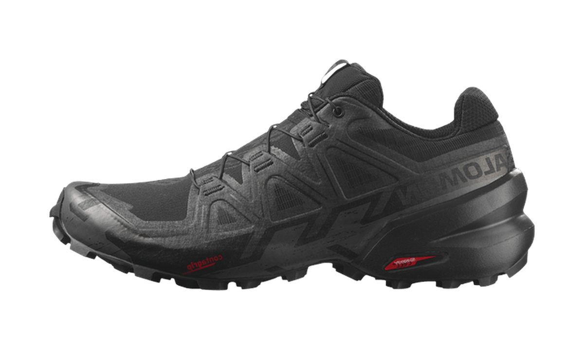 Salomon Speedcross 6 Black Phantom — vista perfil