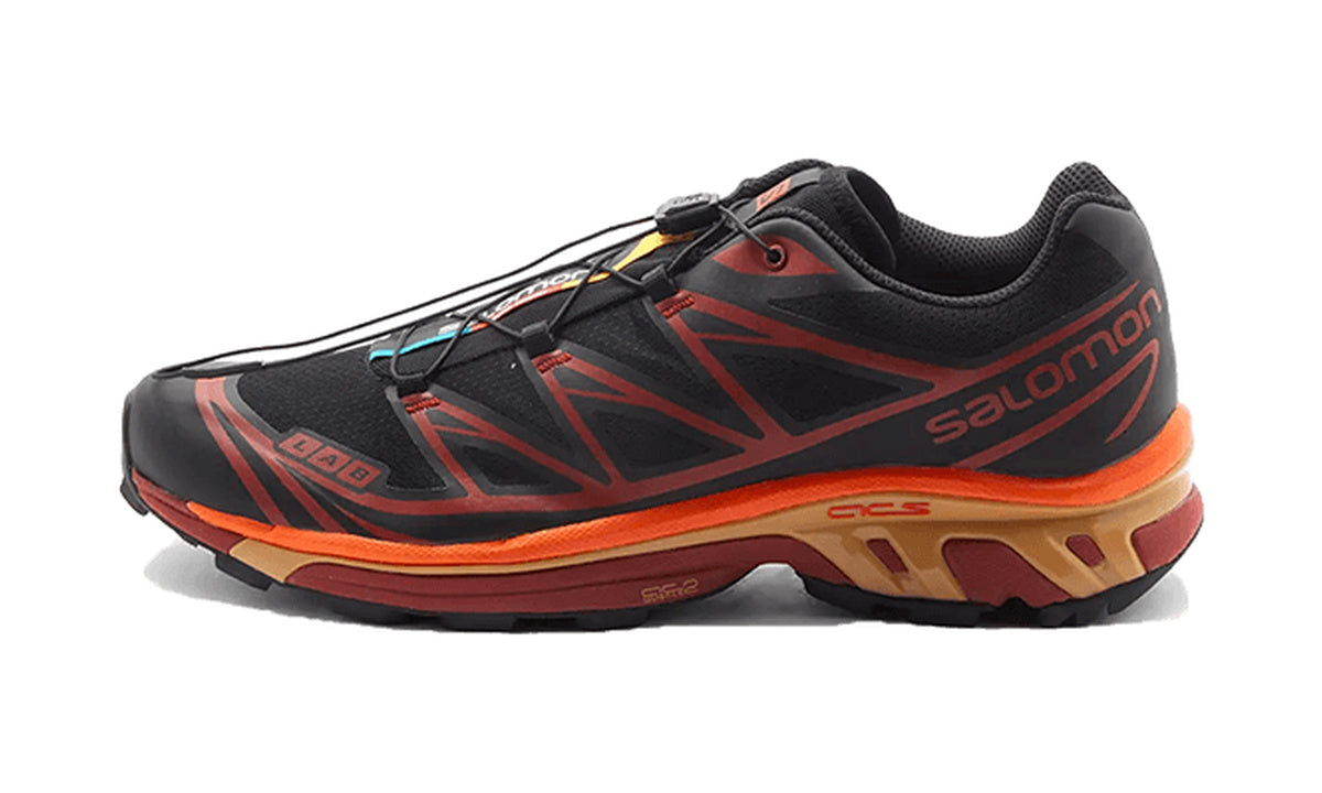 Salomon XT-6 Chocolate Plum Vibrant Orange de perfil