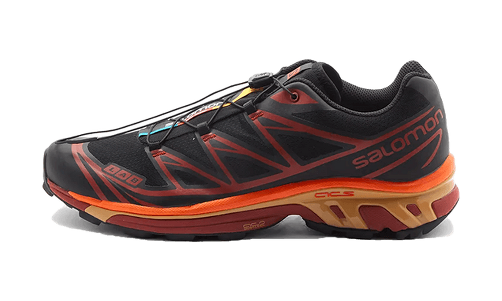 Salomon XT-6 Chocolate Plum Vibrant Orange — vista perfil