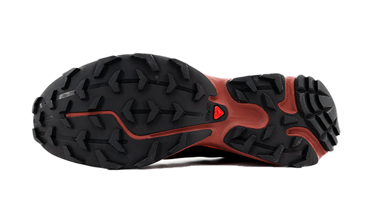 Salomon XT-6 Chocolate Plum Vibrant Orange — vista suela