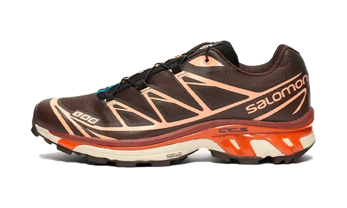 Salomon XT-6 Delicioso Chocolate Fondant Peach de perfil