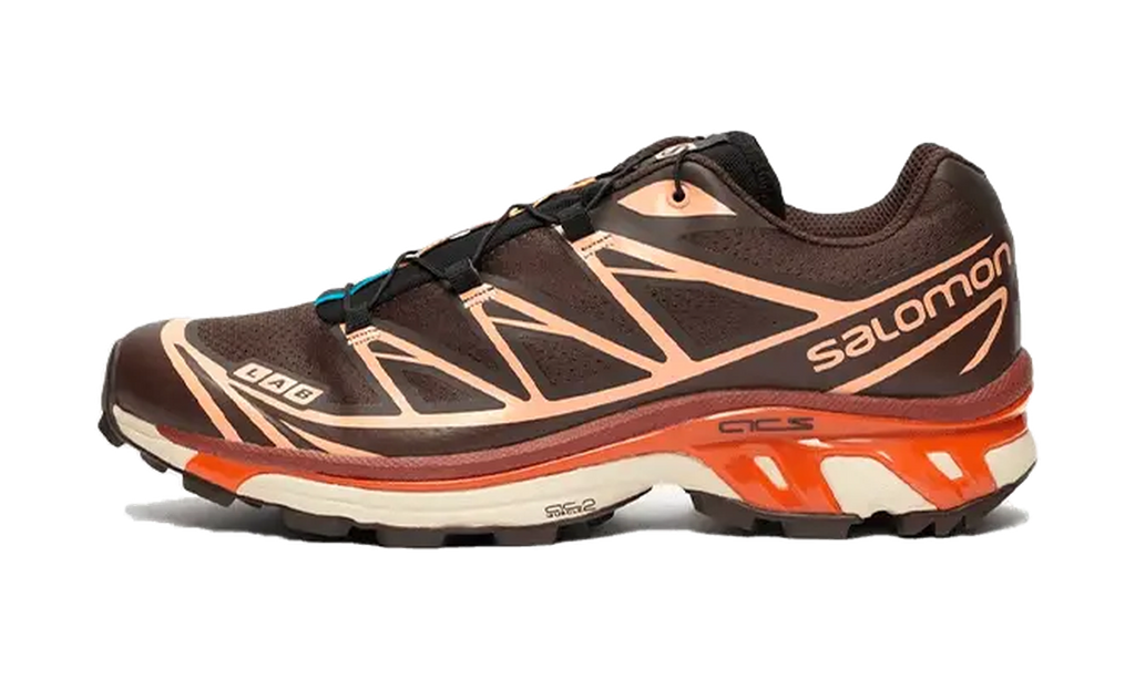 Salomon XT-6 Delicioso Chocolate Fondant Peach — vista perfil