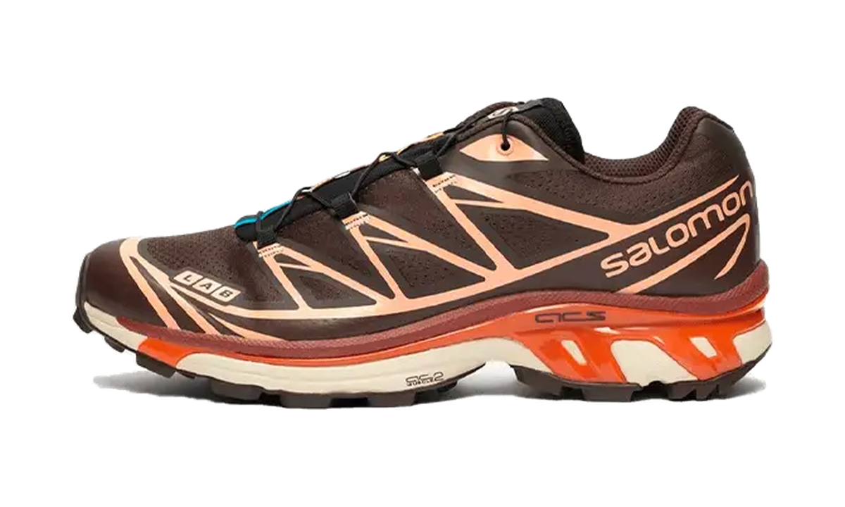 Salomon XT-6 Delicioso Chocolate Fondant Peach — vista perfil