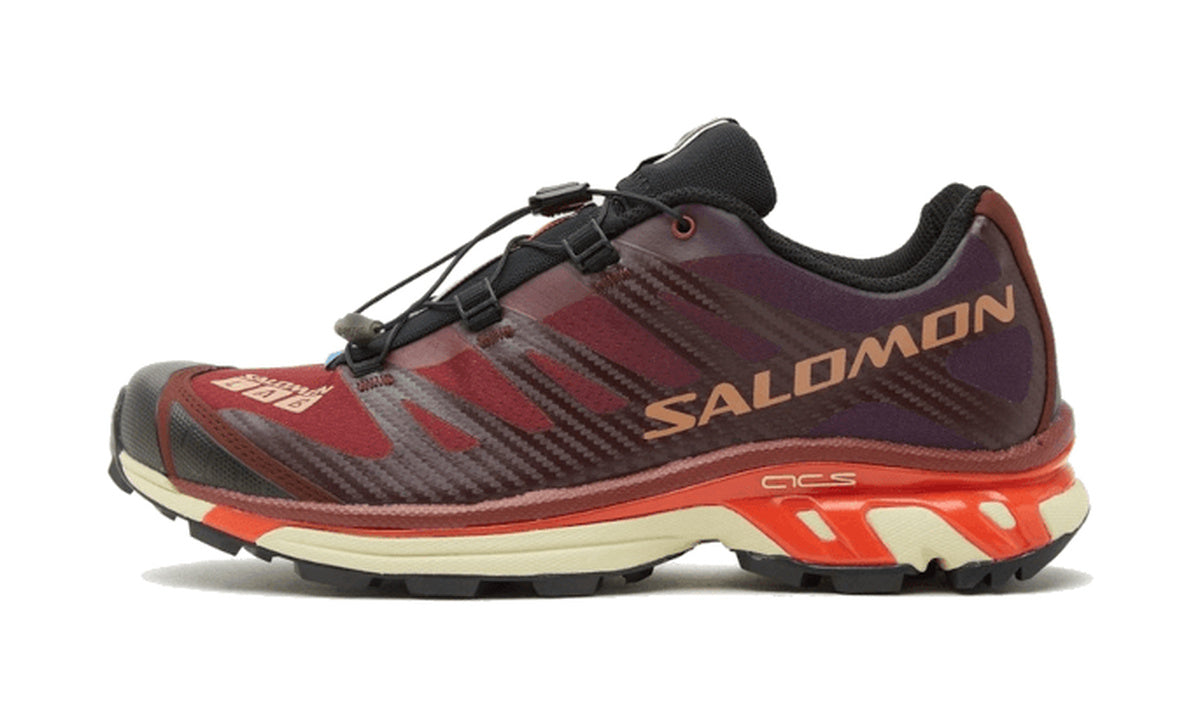 Salomon XT-4 Bitter Chocolate Mocha Mousse Fiery Red de perfil