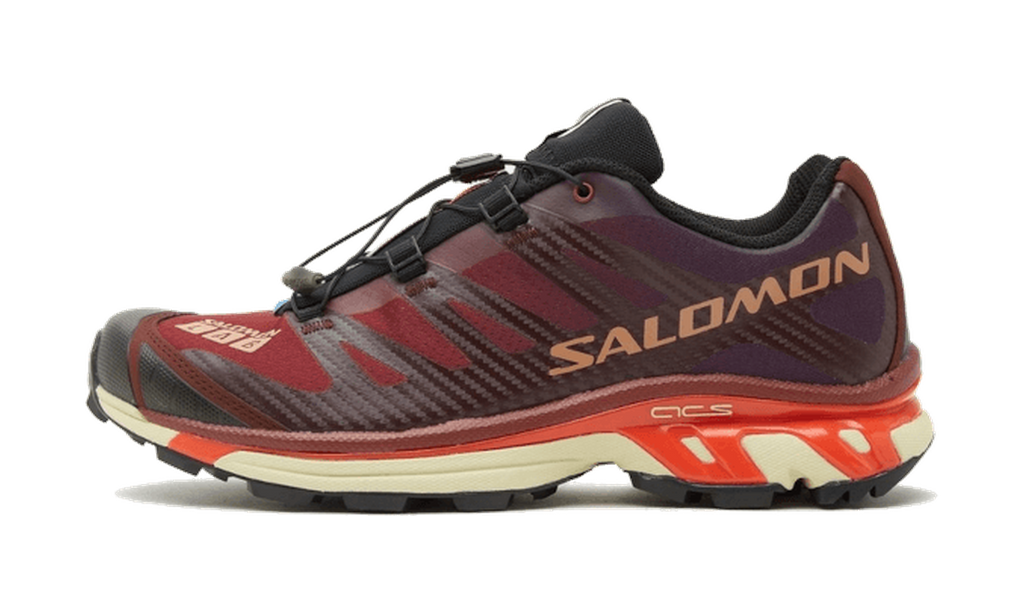 Salomon XT-4 Bitter Chocolate Mocha Mousse Fiery Red — vista perfil