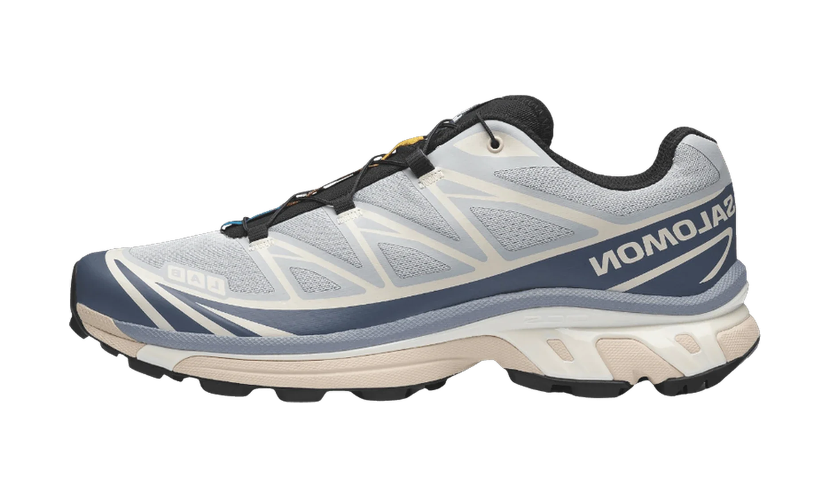 Salomon XT-6 Pearl Blue Grisaille — vista perfil
