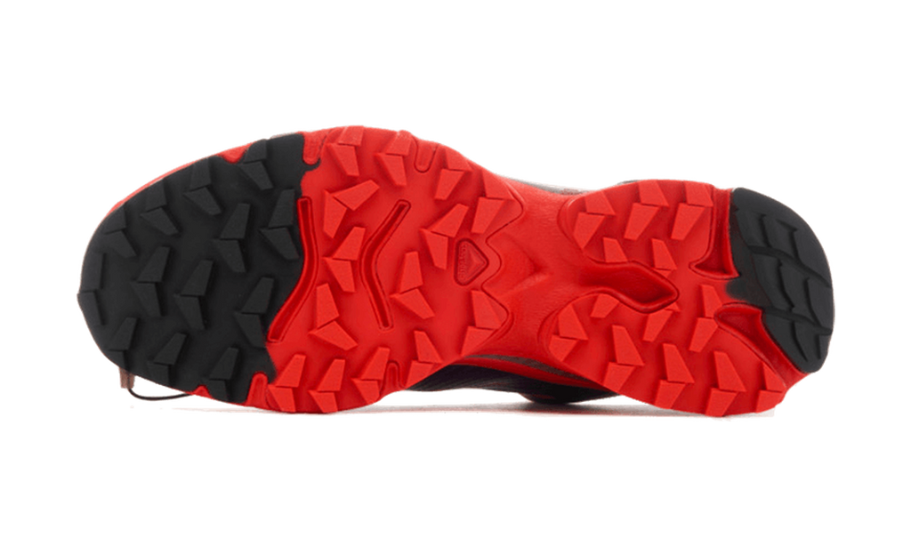 Salomon XT-4 OG Fiery Red Empire Yellow — vista suela
