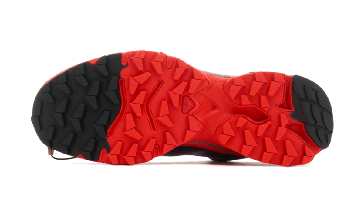 Salomon XT-4 OG Fiery Red Empire Yellow — vista suela