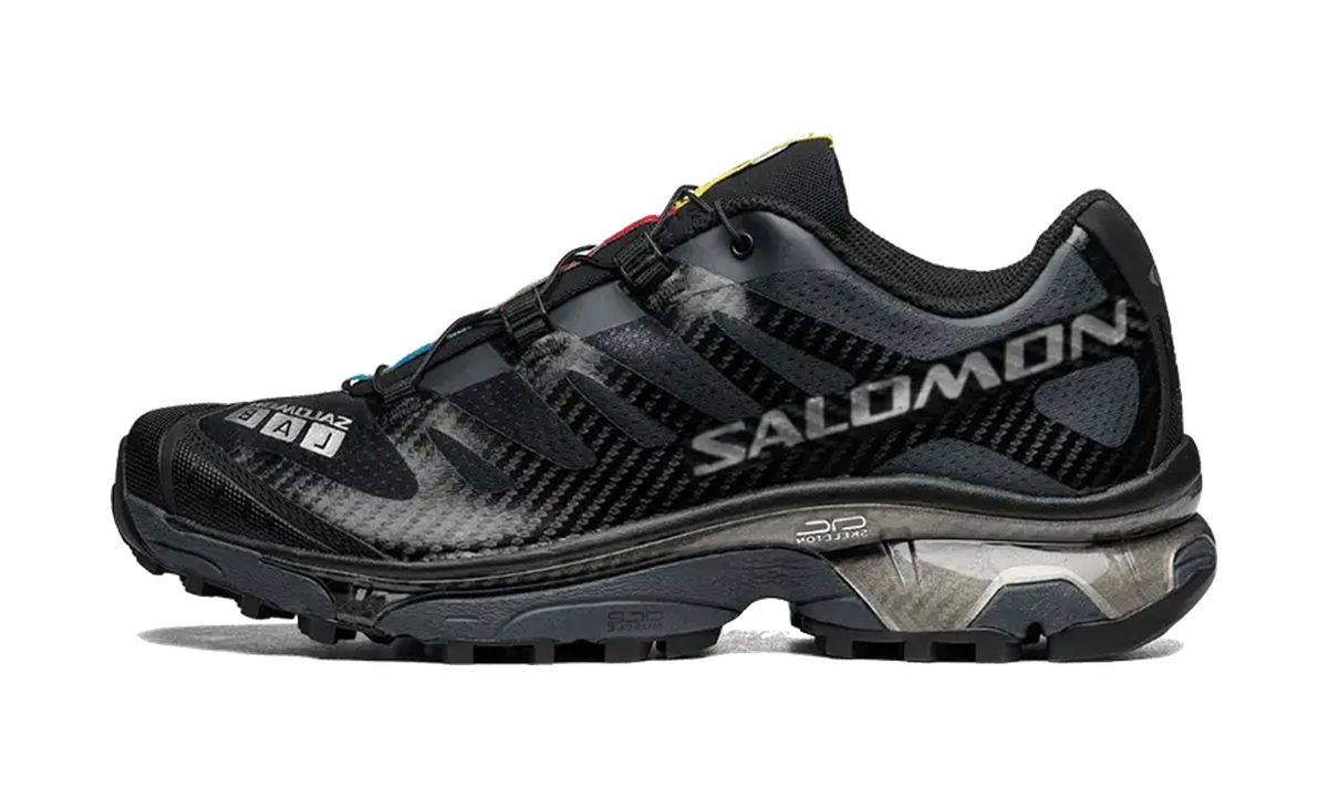 Salomon XT-4 OG Black Silver Metallic — vista perfil