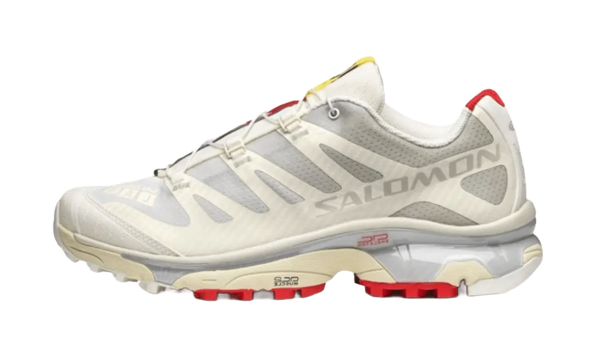 Salomon XT-4 OG Vanilla Ice Fiery Red de perfil
