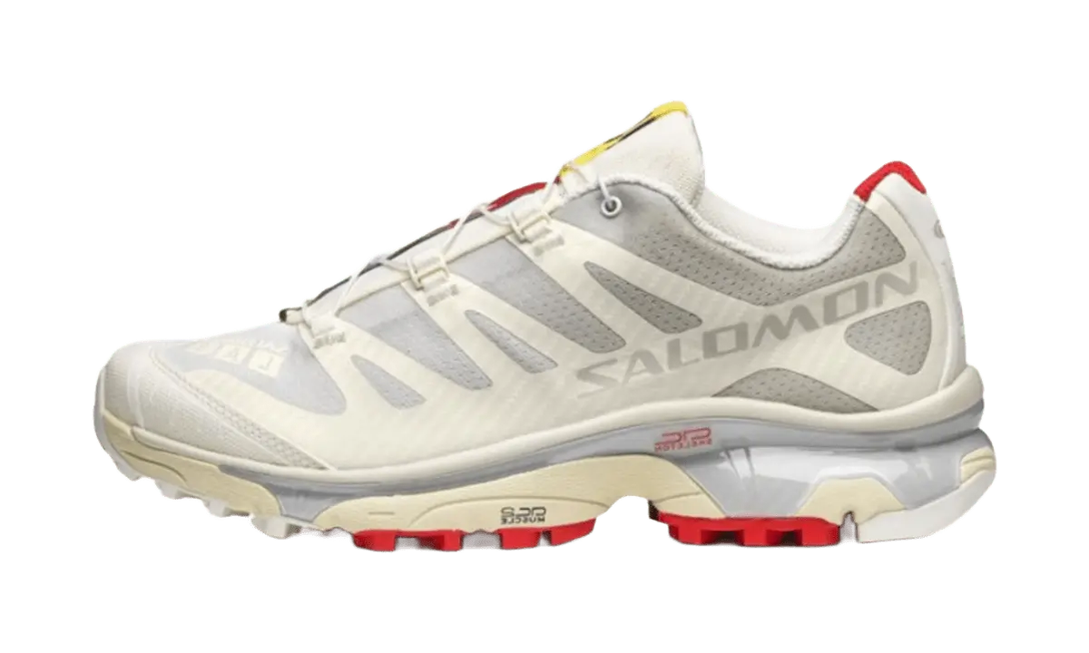 Salomon XT-4 OG Vanilla Ice Fiery Red — vista perfil