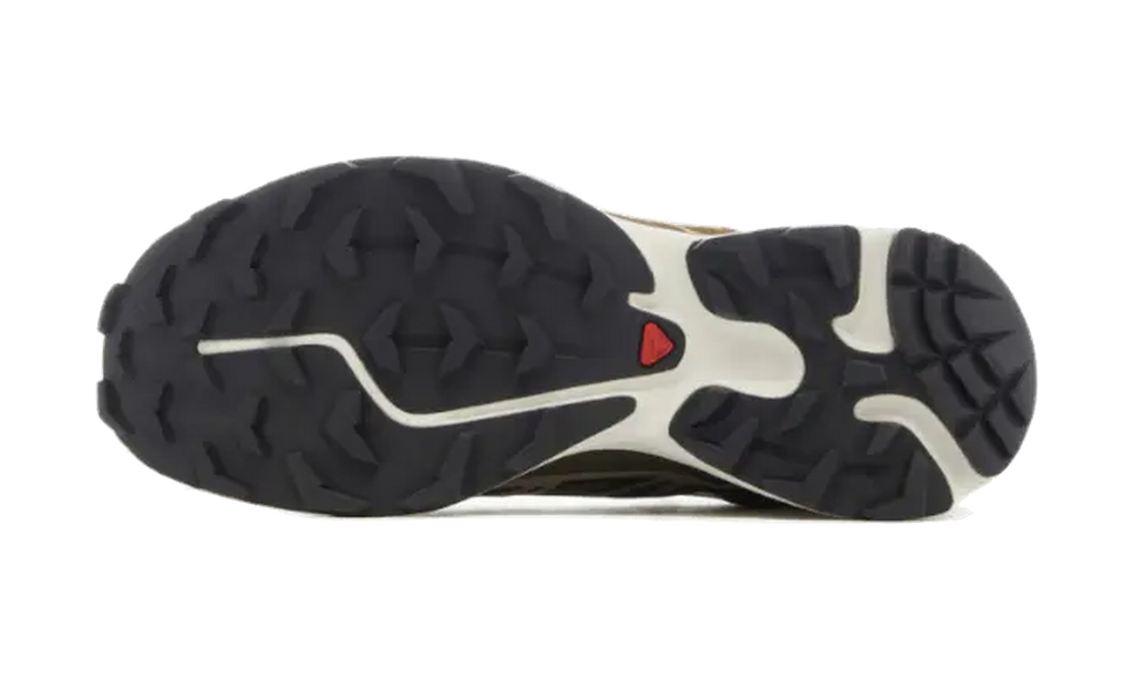 Salomon XT-6 Beluga Dull Gold — vista suela