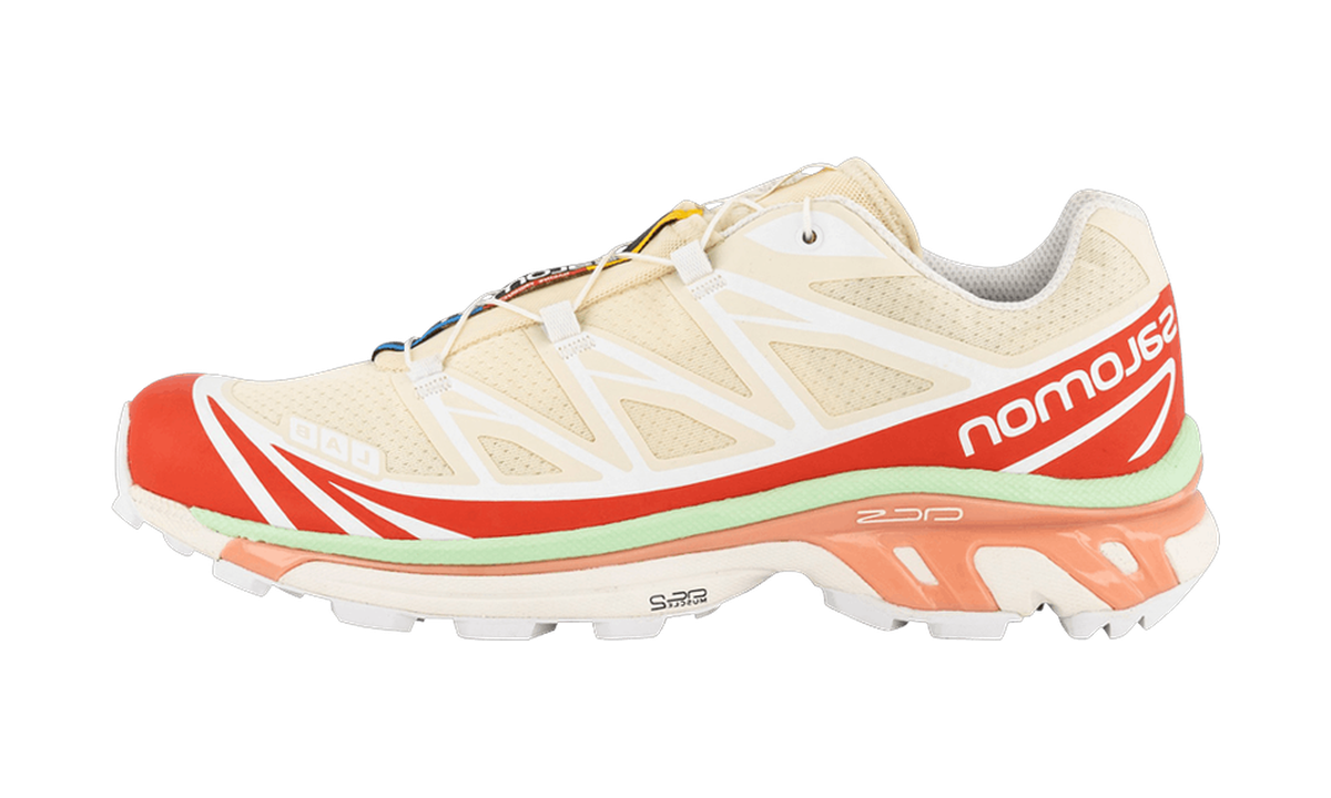 Salomon XT-6 Shortbread Poppy Red — vista perfil