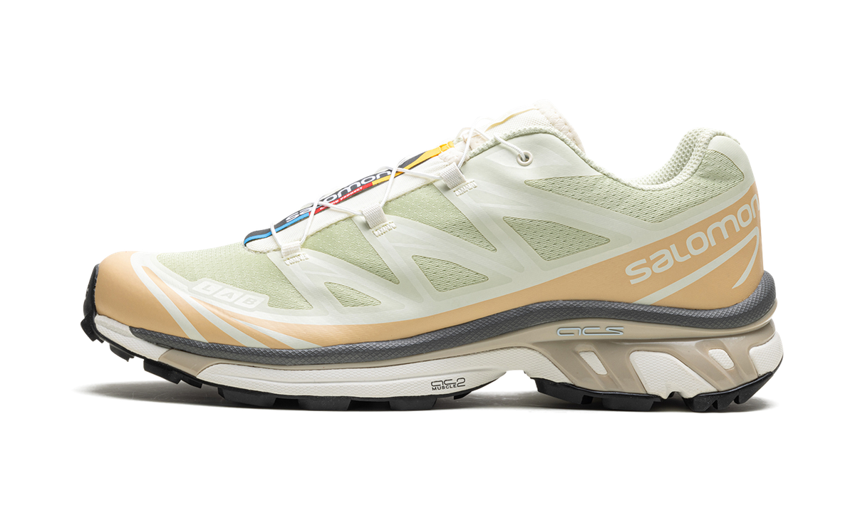 Salomon XT-6 Aloe Wash Feather Grey — vista perfil