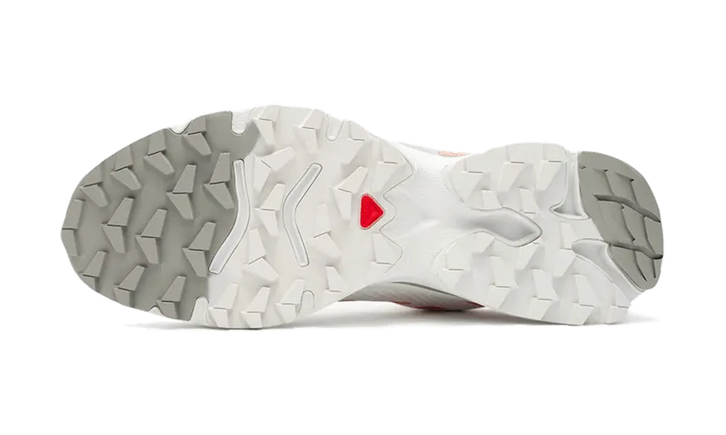 Salomon XT-4 OG White Green Ash Coral — vista suela