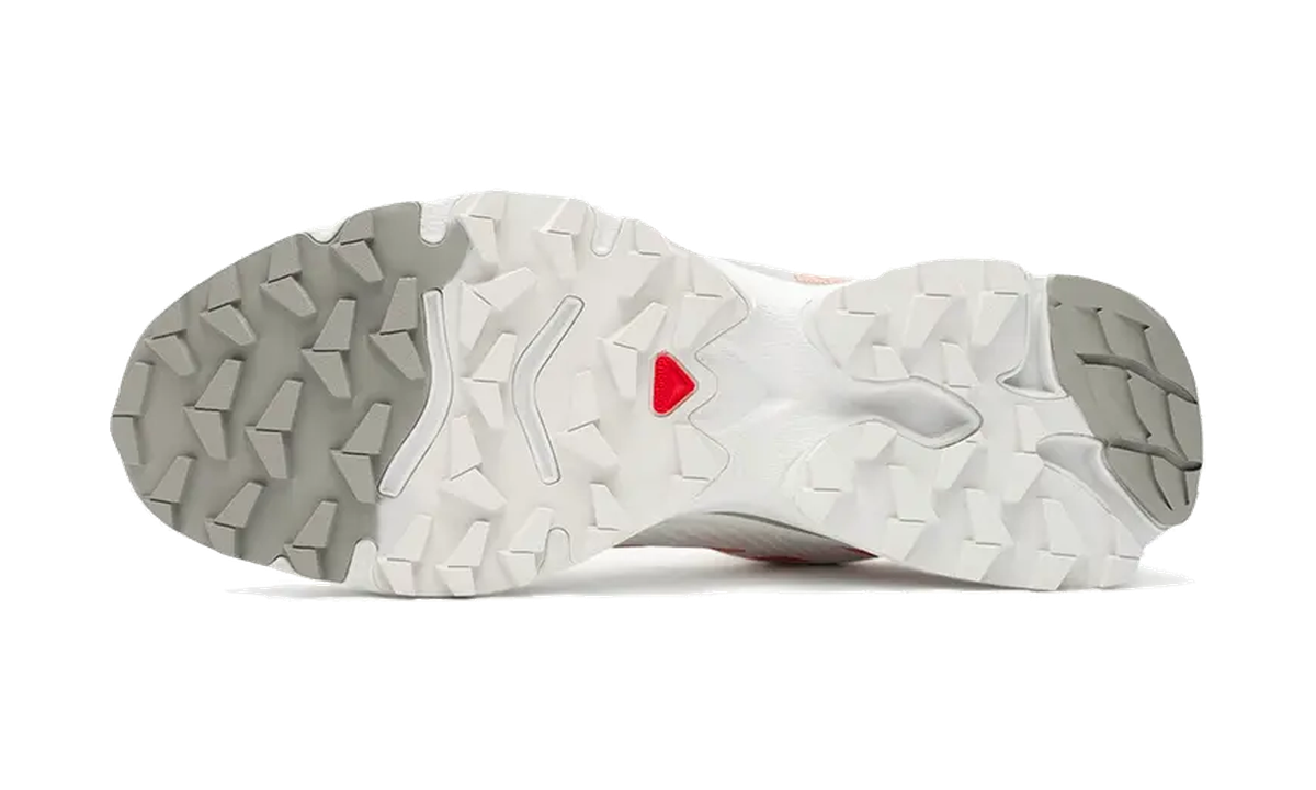 Salomon XT-4 OG White Green Ash Coral — vista suela