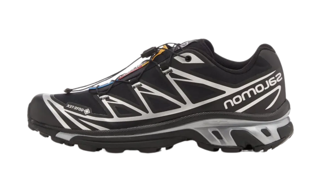 Salomon XT-6 Gore-Tex Black Silver — vista perfil
