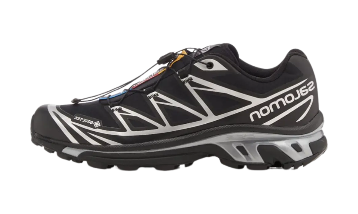 Salomon XT-6 Gore-Tex Black Silver — vista perfil