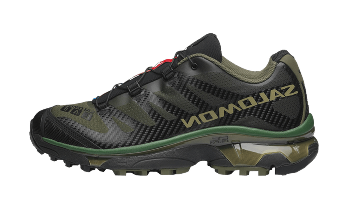 Salomon XT-4 OG Olive Night Black Aloe — vista perfil