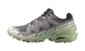 Salomon Speedcross 6 Castlerock Vanilla Ice Smoke Green (Women's) — vista perfil