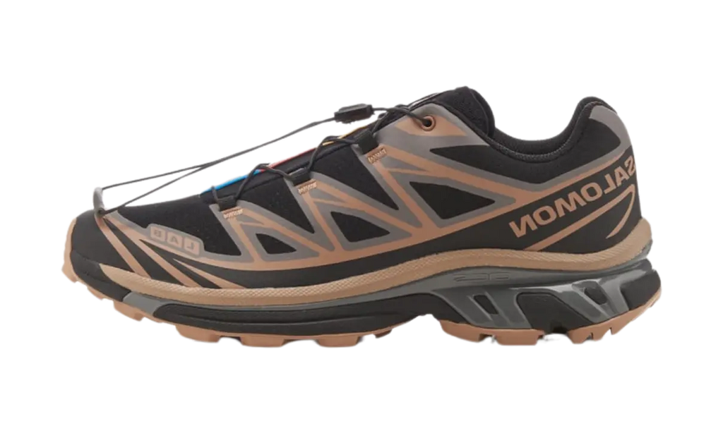 Salomon XT-6 Black Portabella — vista perfil