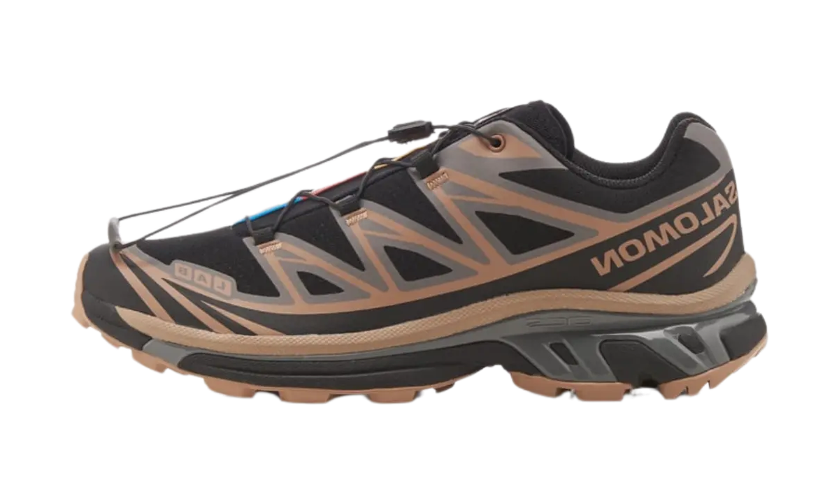 Salomon XT-6 Black Portabella — vista perfil