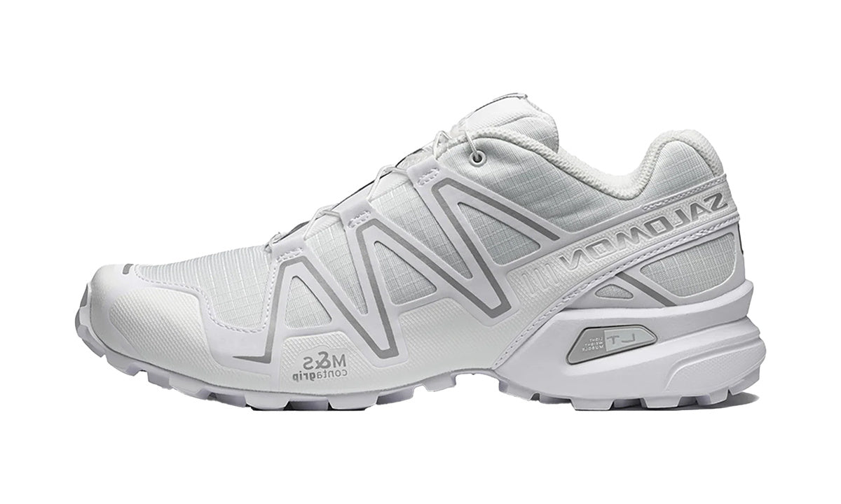 Salomon Speedcross 3 White Silver de perfil