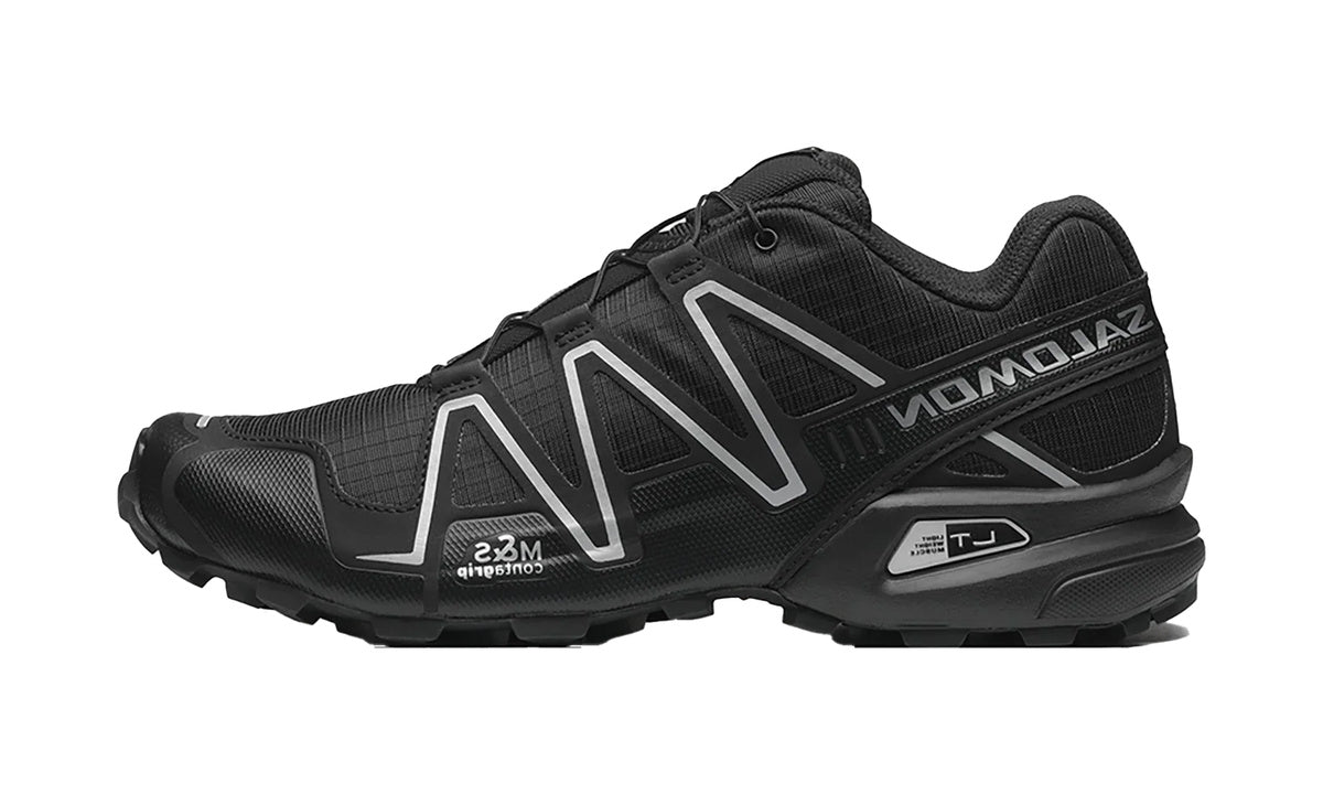 Salomon Speedcross 3 Black Silver de perfil