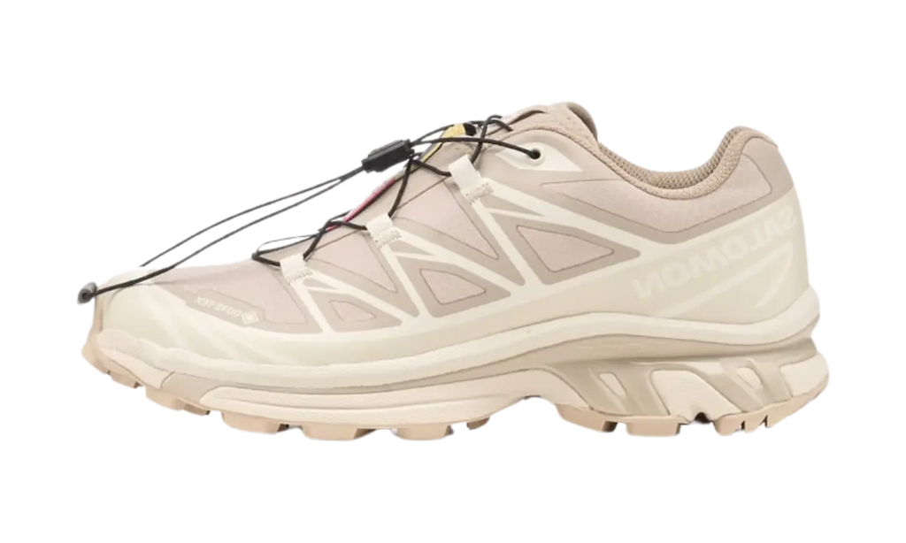 Salomon XT-6 Gore-Tex Oxford Tan Almond Milk — vista perfil